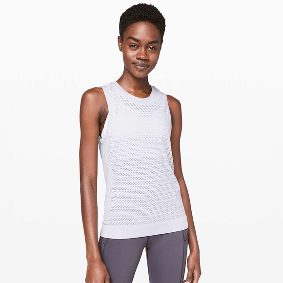 lululemon athletica Tops - Lululemon Breeze By Muscle Tank II, Silver Lilac, size 6